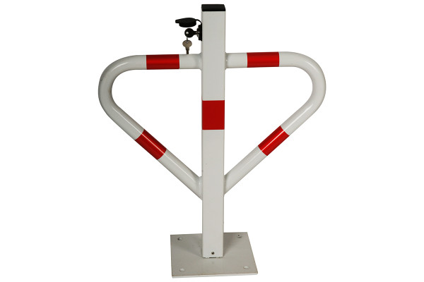 Parkolókorlát, összecsukható pillangó, zár