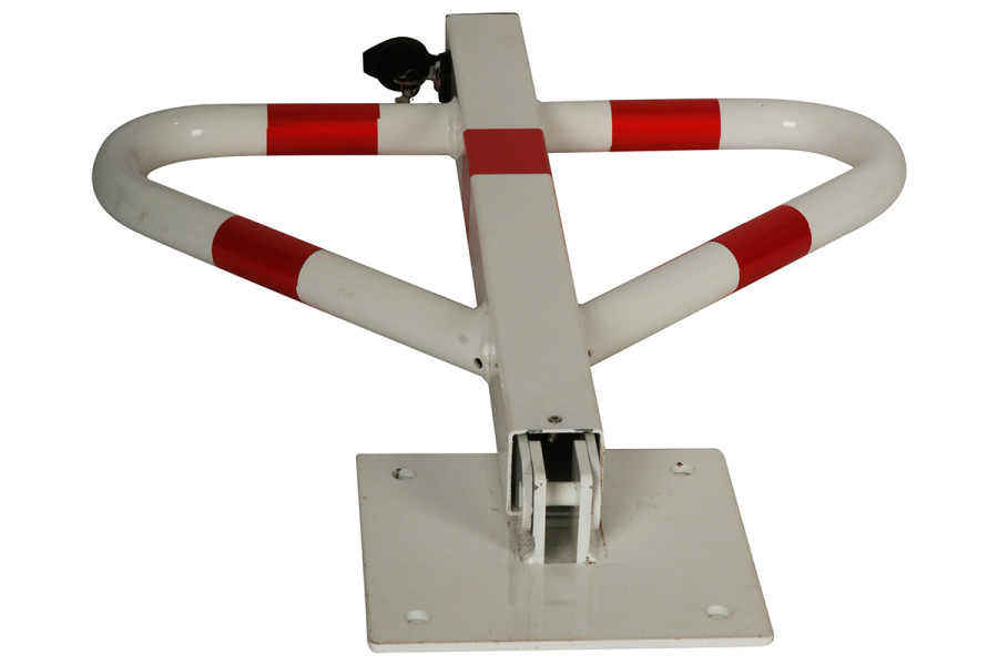 Parkolókorlát, összecsukható pillangó, zár