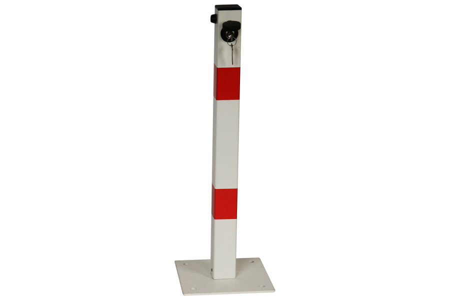 Parkolókorlát, összecsukható oszlop, zár