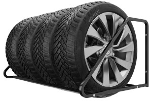 Gumiszerelő tároló, 4 személyes, 105 cm, fekete