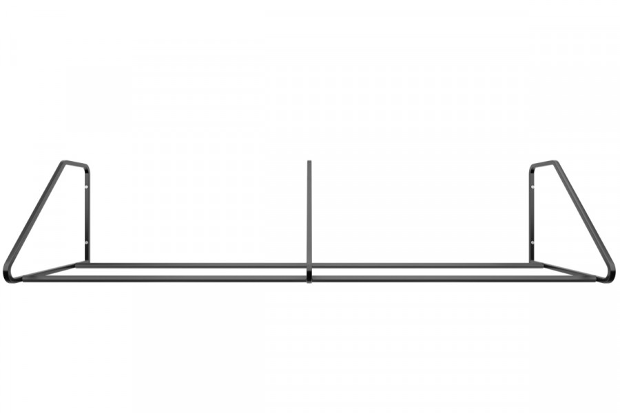 Gumiabroncs-tároló 8 férőhelyes, 105 cm, fekete