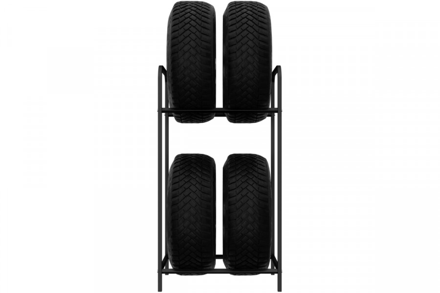4 db 4x250-es gumiabroncs tartó, 50 cm, fekete