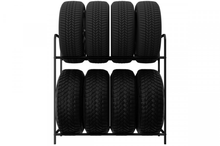 Gumiabroncs-tároló, 8 személyes, 94 cm, fekete