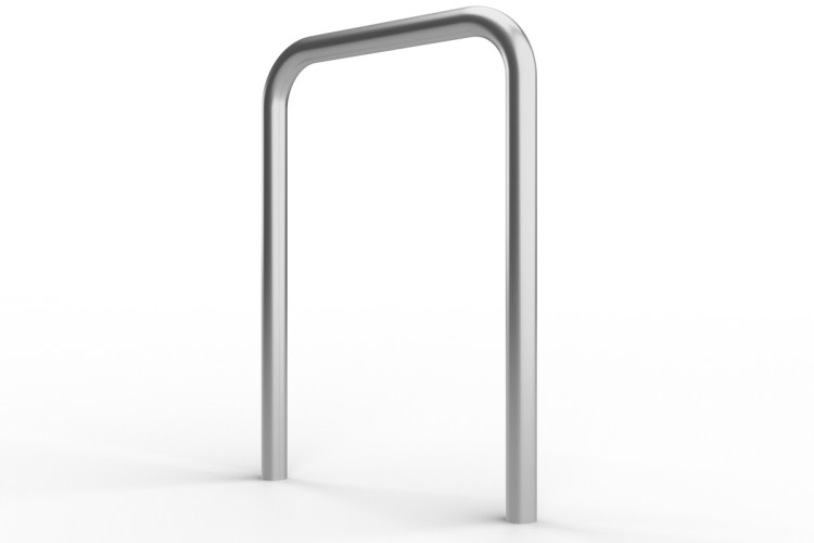 Kerékpártartó U 80x80cm, Ø 48,3 mm, beton, horganyzott