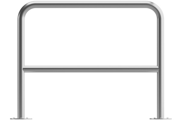 U alakú kerékpártartó keresztléccel 100x80cm, Ø 48,3 mm, horganyzott