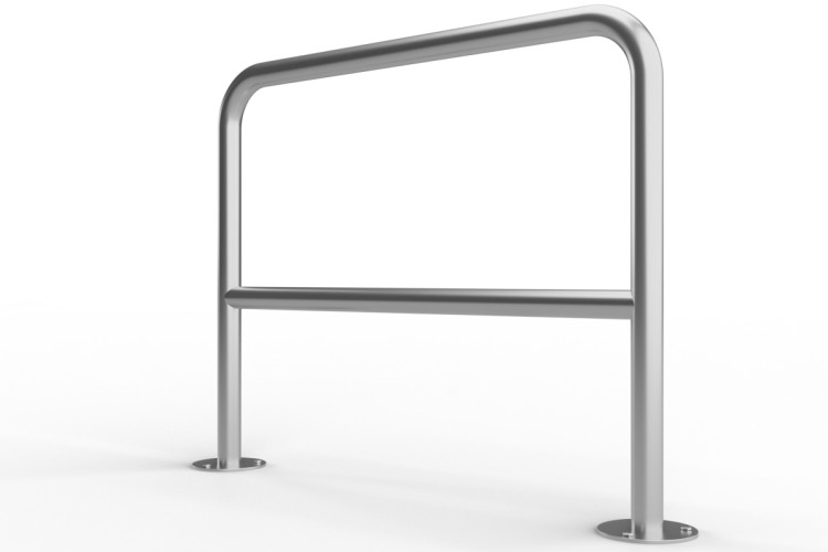 U alakú kerékpártartó keresztléccel 100x80cm, Ø 48,3 mm, horganyzott