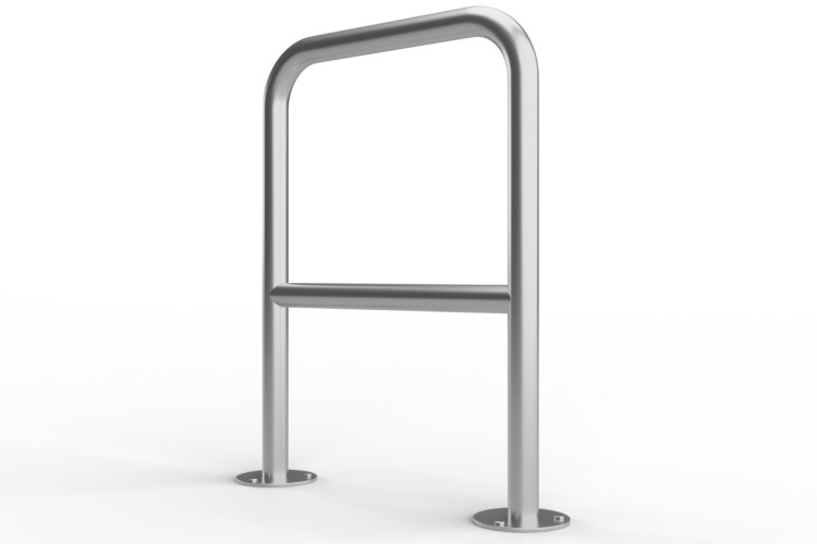 U alakú kerékpártartó keresztléccel 60x80cm, Ø 48,3 mm, horganyzott