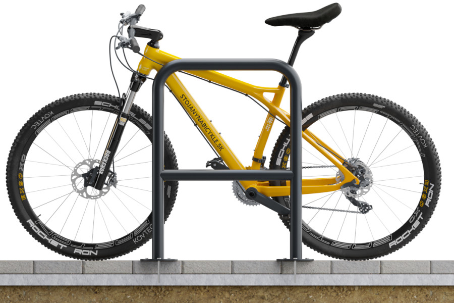 U alakú kerékpártartó keresztléccel 60x80cm, Ø 48,3 mm, Színes