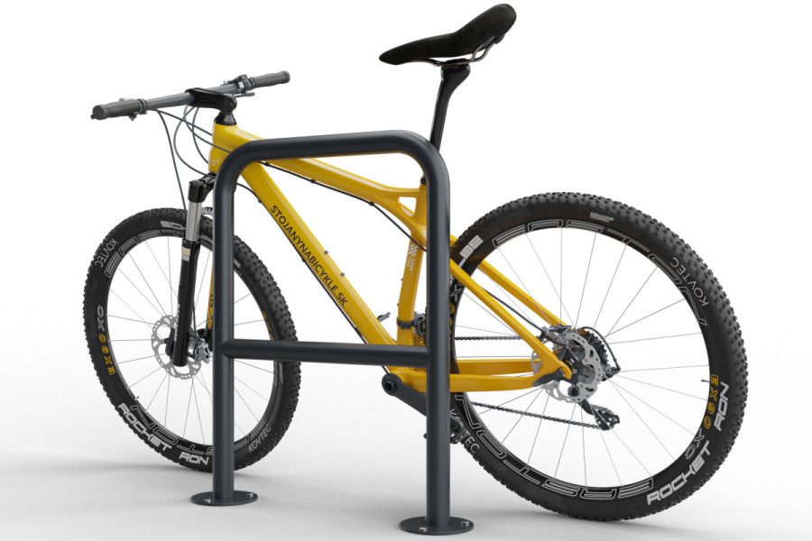 U alakú kerékpártartó keresztléccel 60x80cm, Ø 48,3 mm, Színes