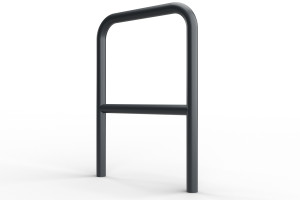 U alakú kerékpártartó keresztléccel 60x80cm, Ø 48,3 mm, betonozott, színes