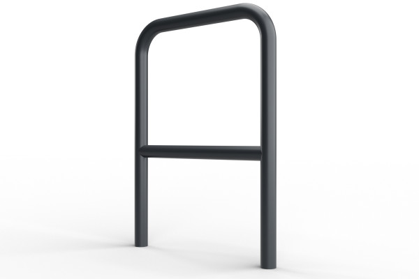 U alakú kerékpártartó keresztléccel 60x80cm, Ø 48,3 mm, betonozott, színes