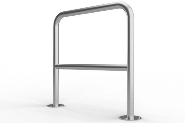 U alakú kerékpártartó keresztléccel 80x80cm, Ø 48,3 mm, horganyzott