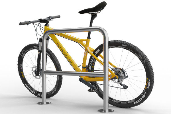 U alakú kerékpártartó keresztléccel 80x80cm, Ø 48,3 mm, horganyzott