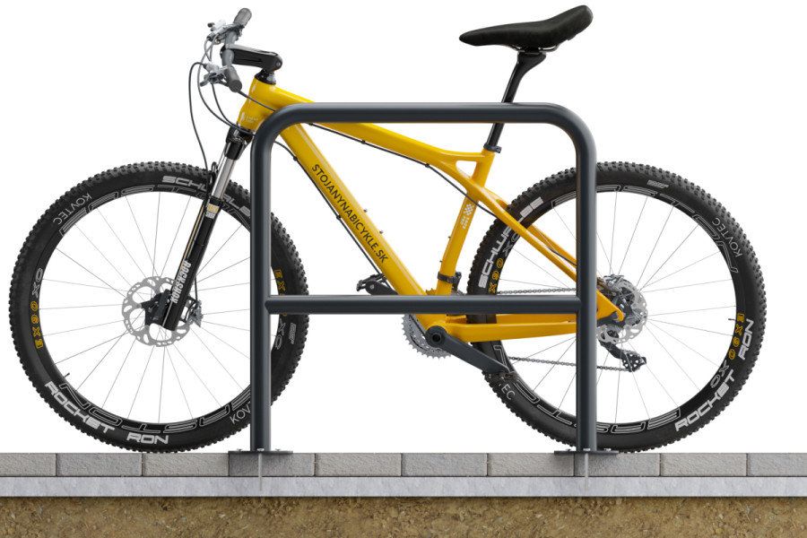 U alakú kerékpártartó keresztléccel 100x80cm, Ø 48,3 mm, Színes