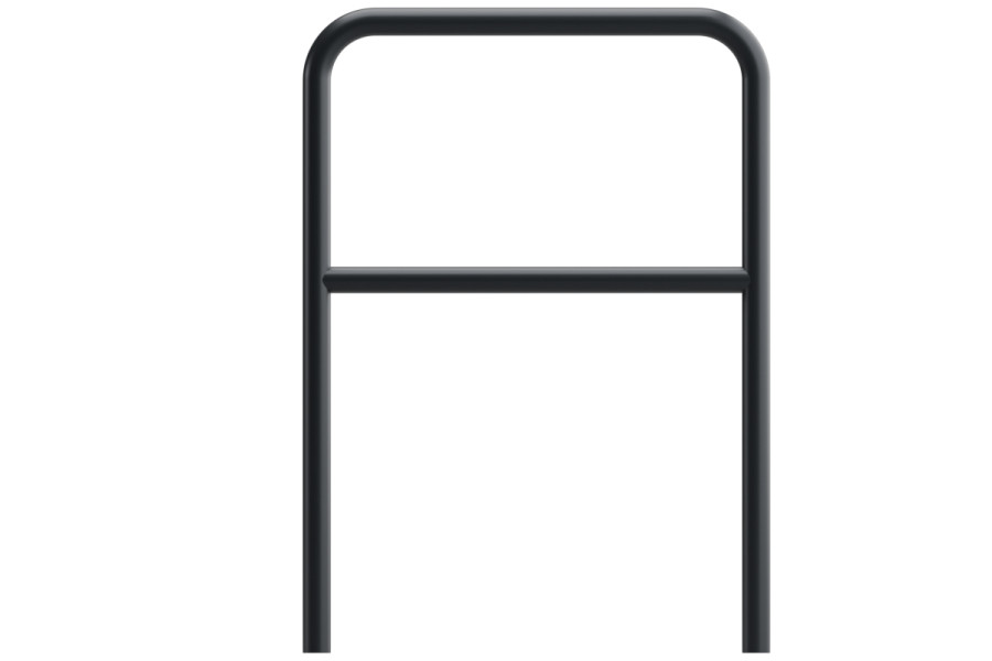 U alakú kerékpártartó keresztléccel 80x80cm, Ø 48,3 mm, beton, színes