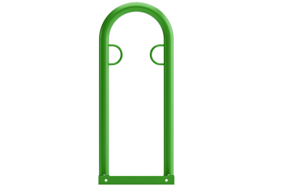 U alakú kerékpártartó talpkereten, színes