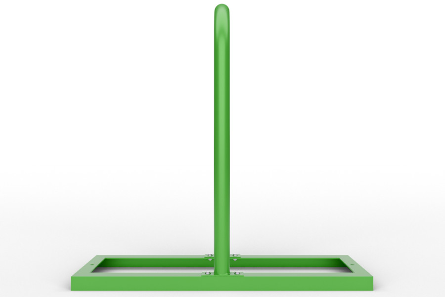 U alakú kerékpártartó talpkereten, színes