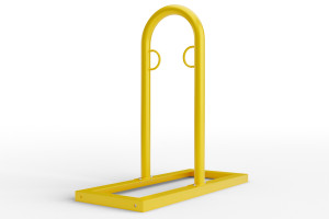 U alakú kerékpártartó talpkereten, színes