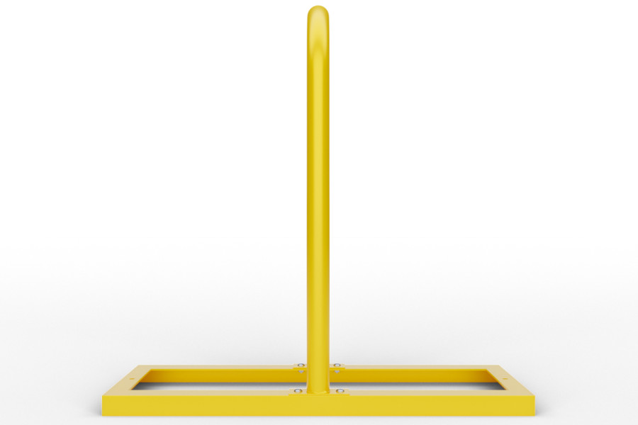 U alakú kerékpártartó talpkereten, színes