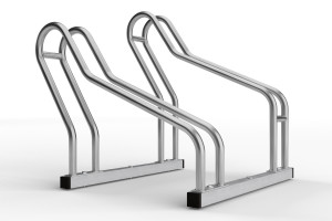 ALFA MAXI két kerékpártartó szűk helyekre, rozsdamentes acél