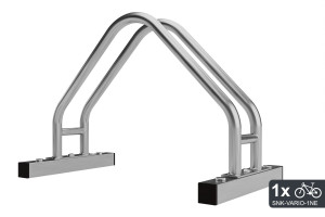 Kétoldalas kerékpártároló VARIOS 1 férőhelyes, horganyzott