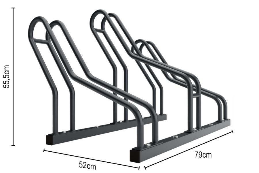 ALFA MAXI 3 kerékpártartó szűk helyekre, színes