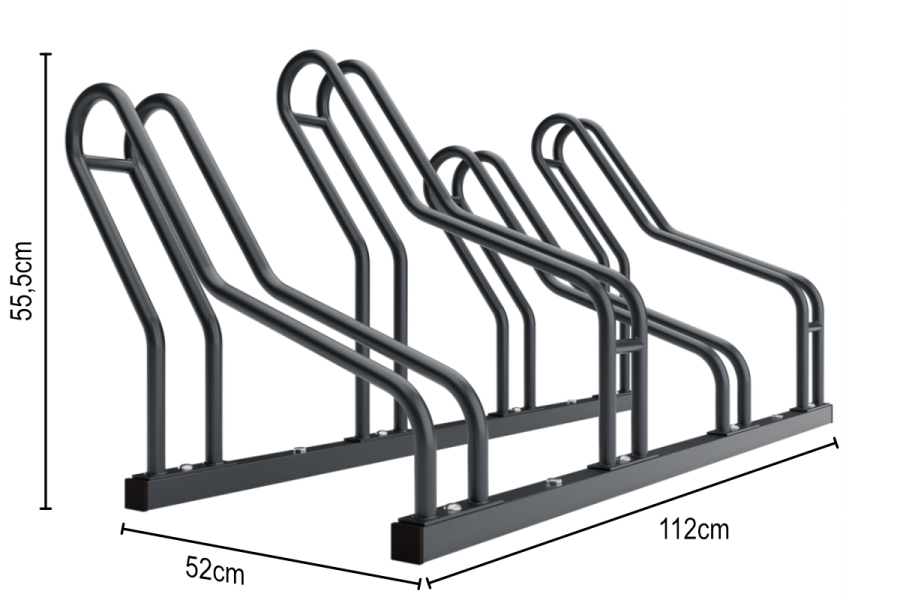 ALFA MAXI 4 kerékpártartó szűk helyekre, színes