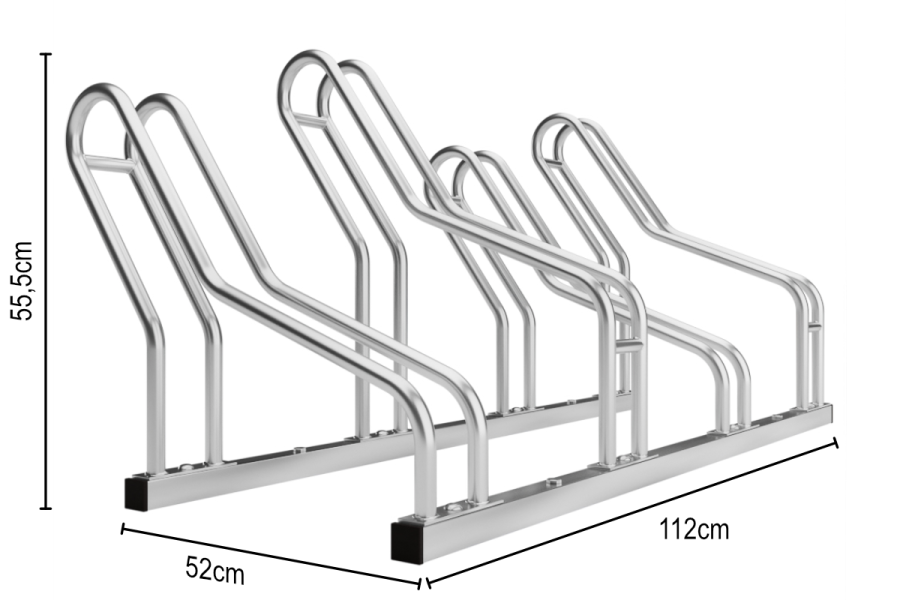 ALFA MAXI 4 kerékpártartó szűk helyekre, horganyzott