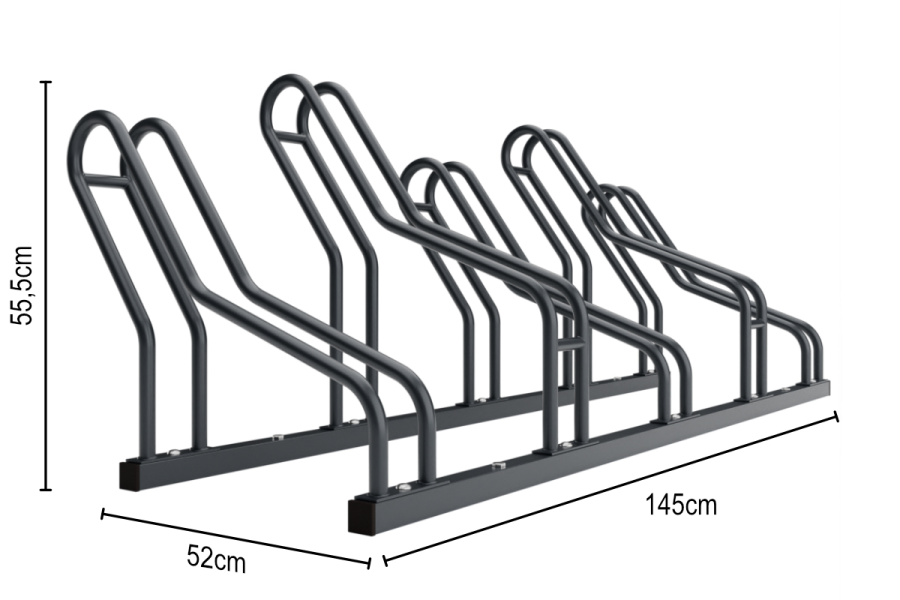 ALFA MAXI 5 kerékpártartó szűk helyekre, színes