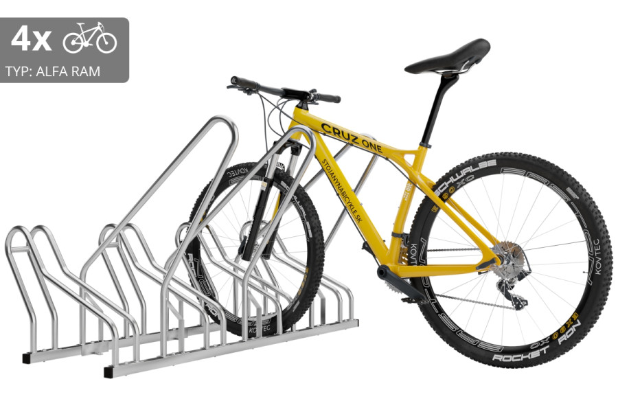 4 kerékpáros tartó ALFA zárható kerettel, horganyzott