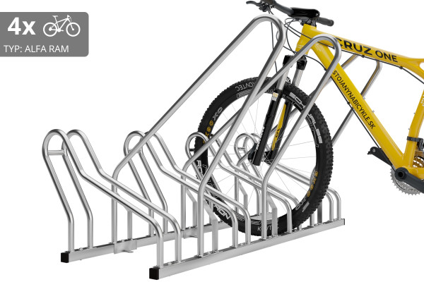 4 kerékpáros tartó ALFA zárható kerettel, horganyzott
