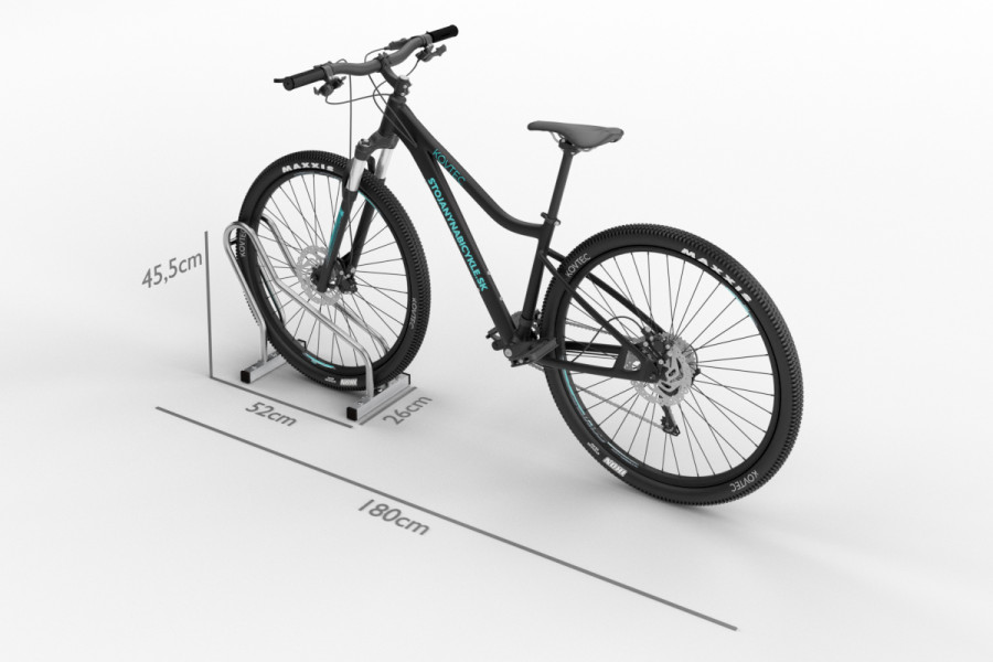 ALFA kerékpártartó, rozsdamentes acél