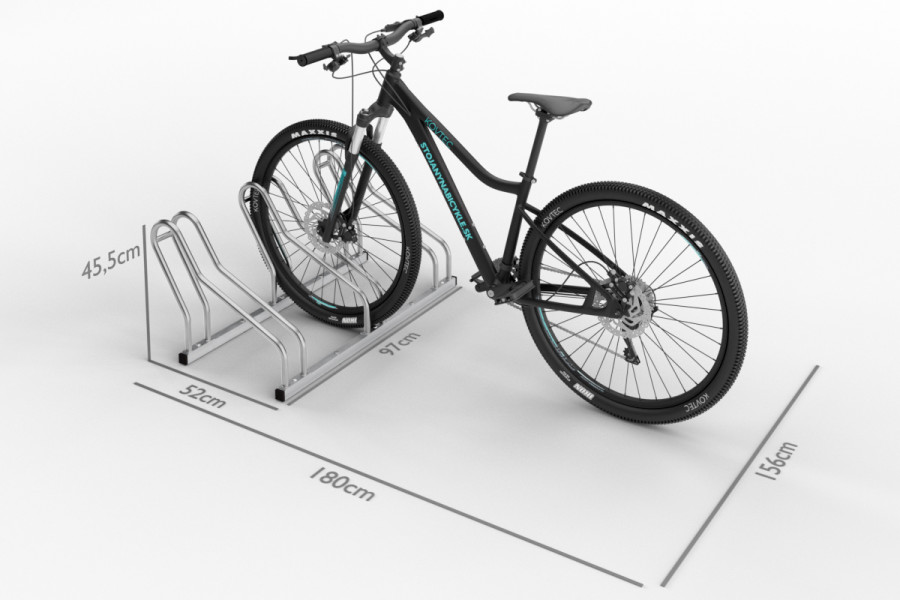 ALFA 3 kerékpártartó, rozsdamentes acél