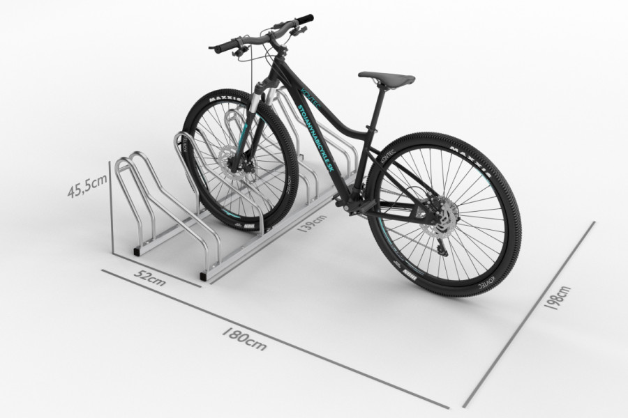 ALFA 4 kerékpártartó, rozsdamentes acél