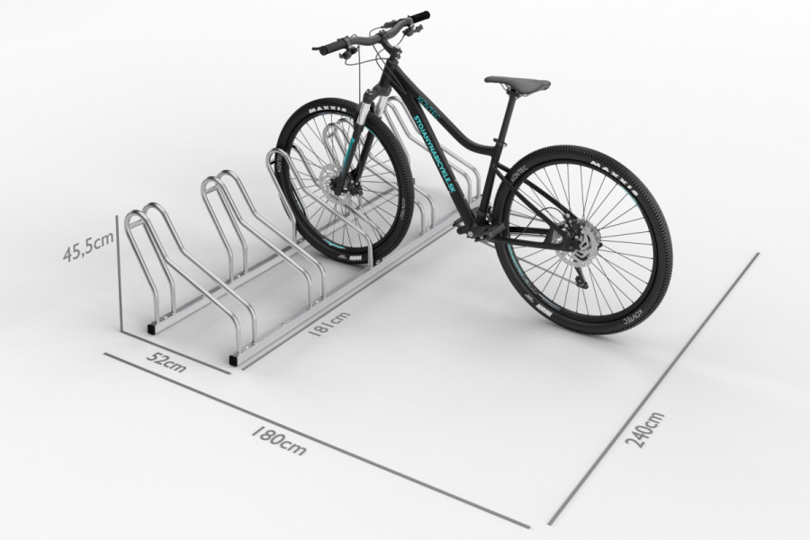 ALFA 5 kerékpártartó, rozsdamentes acél