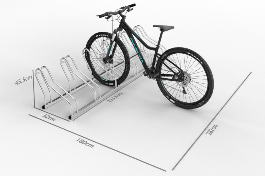 ALFA kerékpártároló 6 férőhelyes, horganyzott