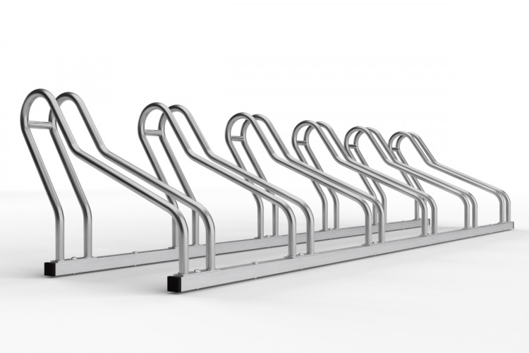 ALFA kerékpártároló 6 férőhelyes, rozsdamentes acél