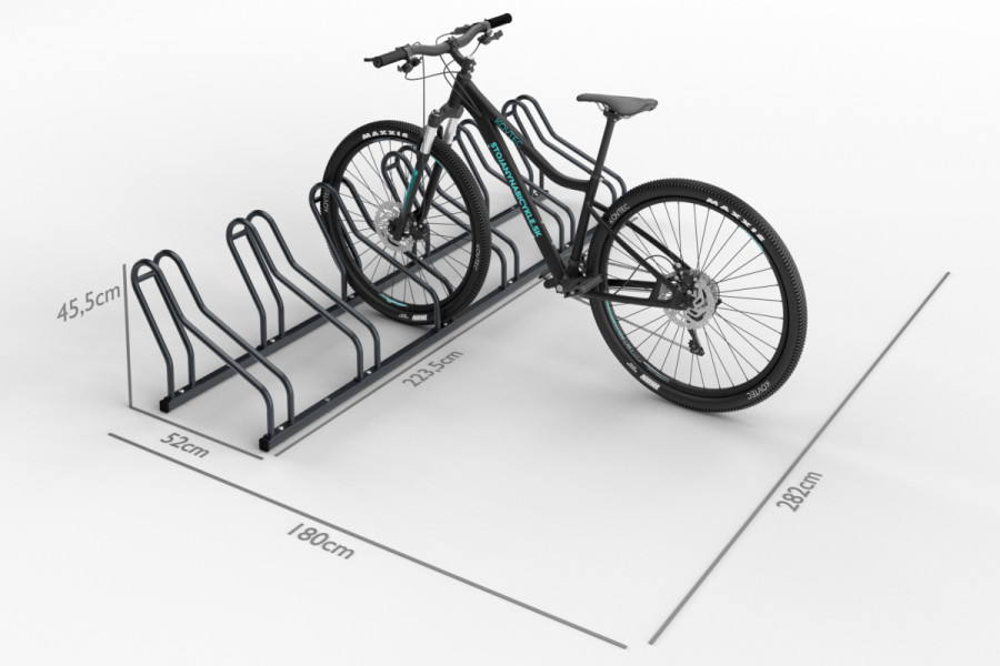 Kerékpártároló 6 férőhelyes ALFA, színes