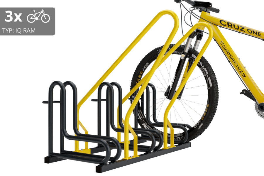 3 kerékpáros tartó IQ záras kerettel, színes
