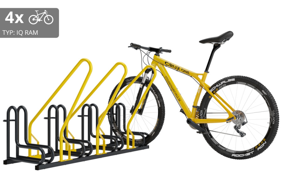 4 kerékpáros tartó IQ zárkerettel, színes