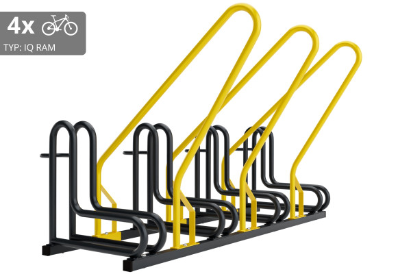 4 kerékpáros tartó IQ zárkerettel, színes
