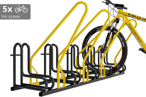 5 kerékpáros tartó IQ zárkerettel, színes
