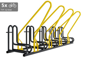 5 kerékpáros tartó IQ zárkerettel, színes