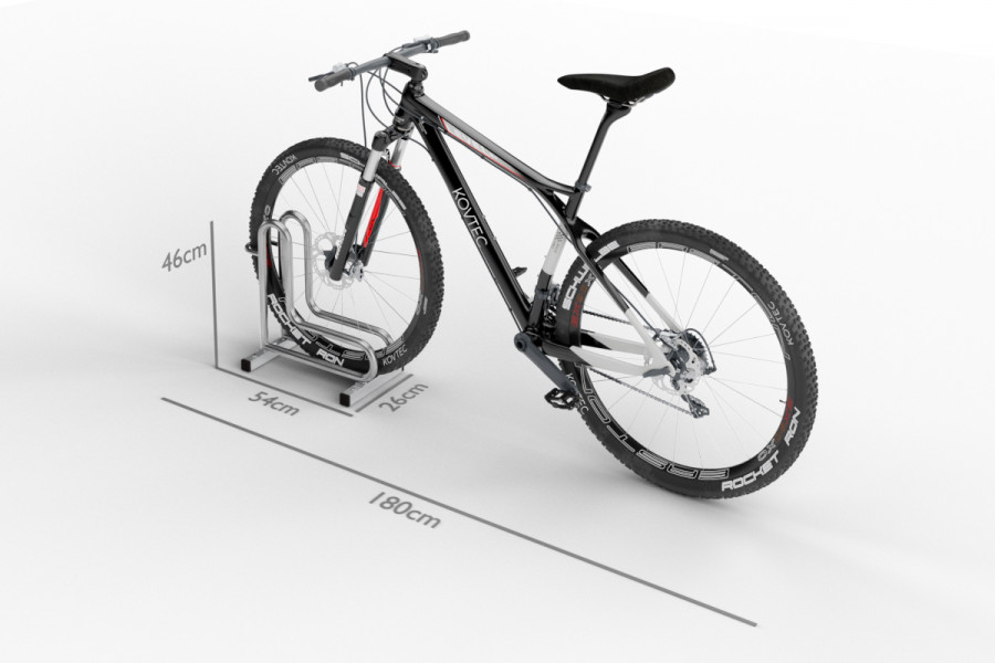 IQ kerékpártároló 1 férőhelyes, rozsdamentes acél