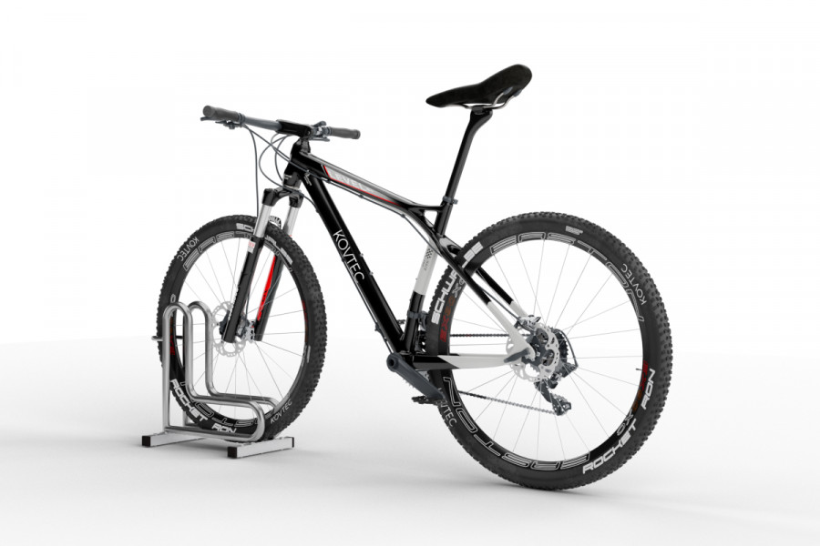 IQ kerékpártároló 1 férőhelyes, rozsdamentes acél