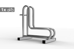 IQ kerékpártároló 1 férőhelyes, rozsdamentes acél