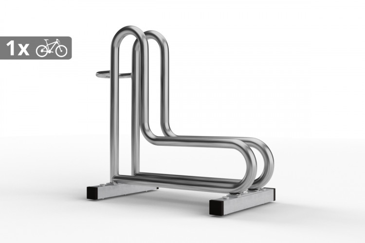 IQ kerékpártároló 1 férőhelyes, rozsdamentes acél