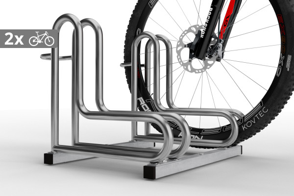 IQ kerékpártároló 2 személyes, rozsdamentes acél