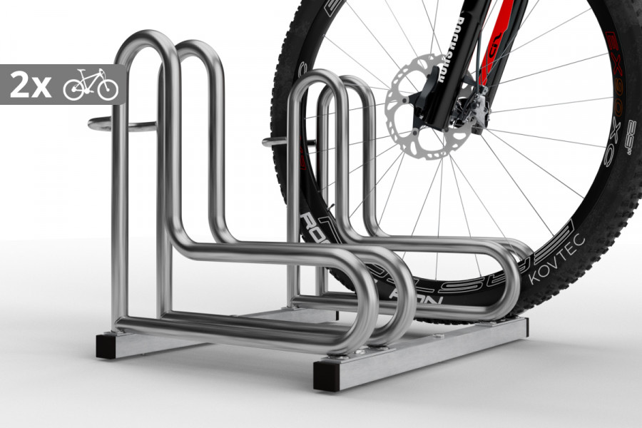 IQ kerékpártároló 2 személyes, rozsdamentes acél