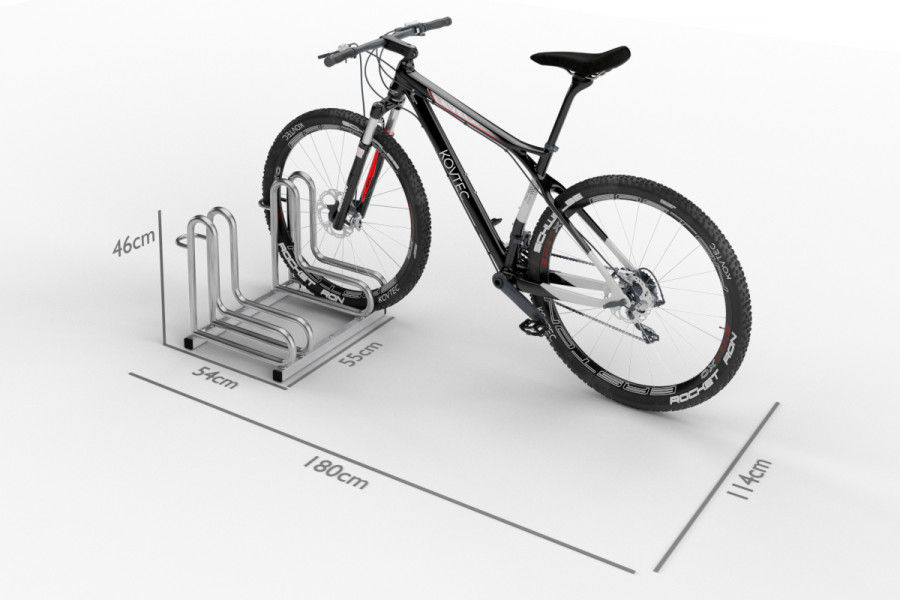 IQ kerékpártároló 2 személyes, rozsdamentes acél